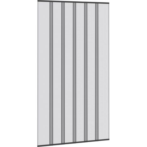 Insect Door Screen with Mesh Curtain Black polyester vidaXL