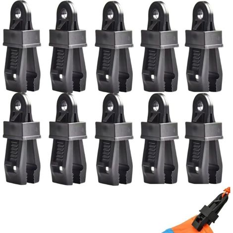 Lot de 50 pinces robustes pour bâches avec verrouillage puissant, idéal pour tentes extérieures, auvents, pare-, housses de voiture et couvertures de piscine (1/5)