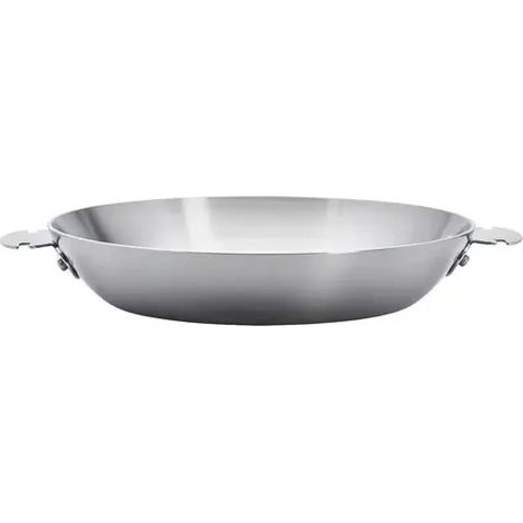Poêle inox amovible 28cm – Corps inox multicouche 3-ply – Compatible induction et four – Poignée amovible LOQY – De Buyer