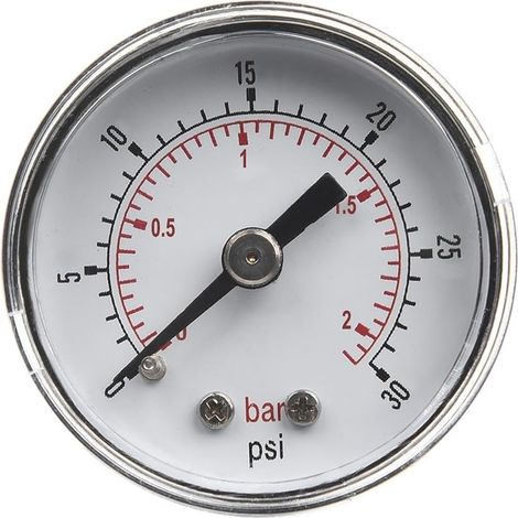 Manometer für Hydraulikpumpen, 40 mm, 0-30 psi, Vibrationsprüfung (1/5)