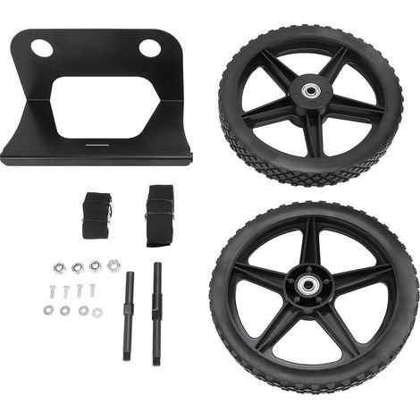 Kit de chariot refroidisseur avec cadre en acier, avec roues de 12 pouces, axe de pneu, capacité de charge élevée, pour l'extérieur (1/5)
