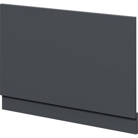 Satin Anthracite MDF 800mm End Bath Panel with Plinth (1/4)