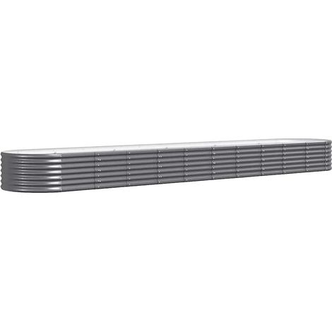 Maison Exclusive - Hochbeet Verzinkter Stahl 440x80x36 cm Anthraz