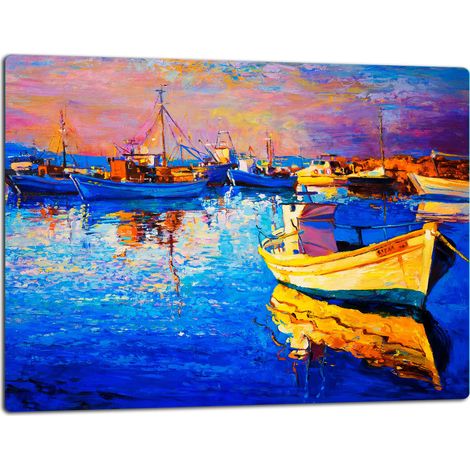 Schneidebrett aus Glas, 52x40, Boot (1/5)