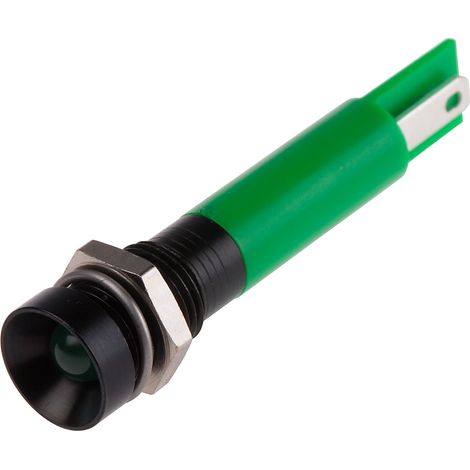 Voyant LED lumineux  Vert RS PRO, dia. 8mm, 24V c.a. ( Prix pour 1 )