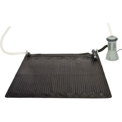 Intex – Tapis solaire chauffant pour piscine 1,2x1,2m – Capteur noir PVC – Compatible avec filtration jusqu'à 7m3/h – Installation sans électricité (1/2)