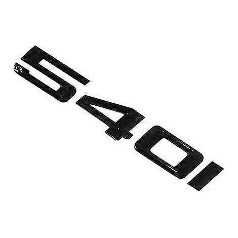 Inscription arrière BMW 540i, compatible avec coffre, emblème, Série 5, noir brillant