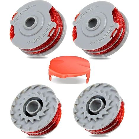 4er-Pack Trimmerfadenspulen für Flymo FLY021, Ersatzspulen für Flymo Trimmer, Contour 500 XT, Power Trim 500 XT, Mini Trim Contour XT, Mini Trim Auto ST/XT/Plus XT (1/5)