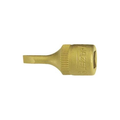 Hazet Schraubendreher-Steckschlüsseleinsatz 1/4 (6,3 mm) Vierkant hohl, Schlitz Profil, SW 1 x 5,5 mm (1/4)