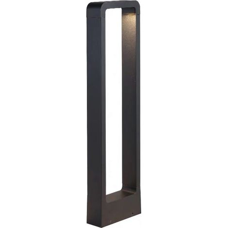 Barcelona Led – Borne LED 10W IP65 – Métal noir antioxydant – 900 lumens – Lumière chaude 3000K – Dimensions 650 x 160 x 55 mm