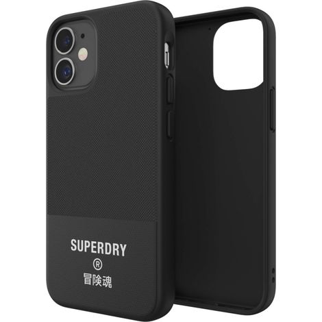 Superdry Cover Canvas per iPhone 12 Mini - Nero (1/4)