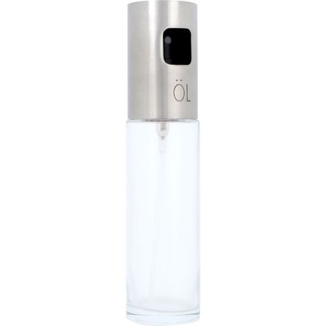 100-ml-Sprühflasche aus Edelstahl und Glas für Küche, Öl, Essig, Soßen, Grillzubehör (1/5)