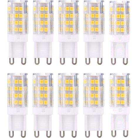 G9 LED bulbs, warm white 3000K 5W, pack of 10 (1/5)