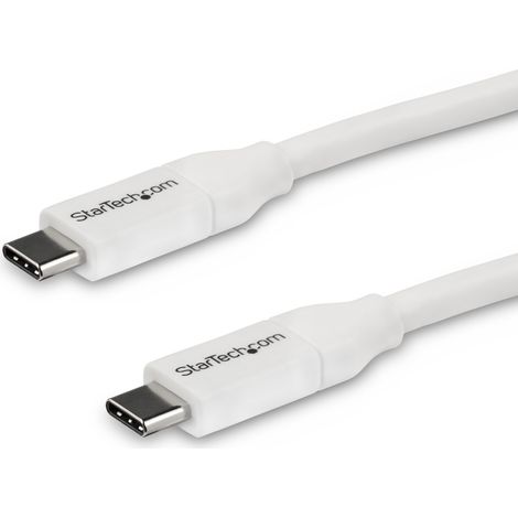 StarTech.com Cavo USB-C a USB-C 5A PD - M/M - Bianco - 4m - USB 2.0 - Conforme USB-IF