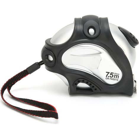 Ruban à mesurer en acier 24.6 pi x 1 po, outil de mesure précis avec verrouillage automatique pour menuiserie, construction et génie civil (1/5)
