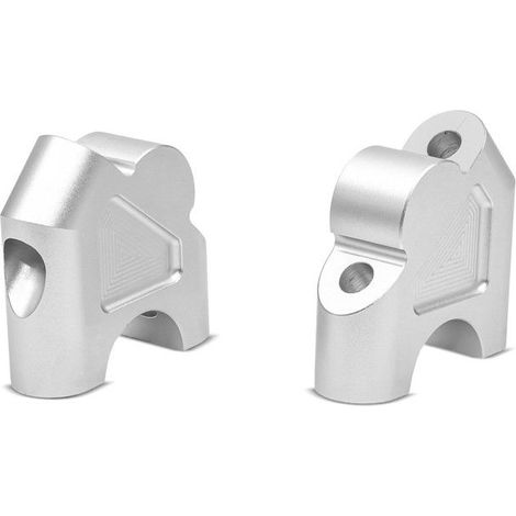 Rialzo manubrio 30mm per BMW R 1250 GS / Adventure 19-24 argento