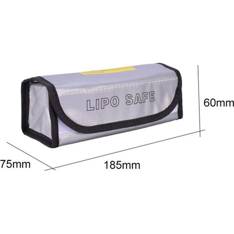 Rapanda – Sac de sécurité pour batterie au lithium – Matériau ignifuge avancé – Protection anti-feu et anti-déflagrant – Utilisation sécurisée (1/4)