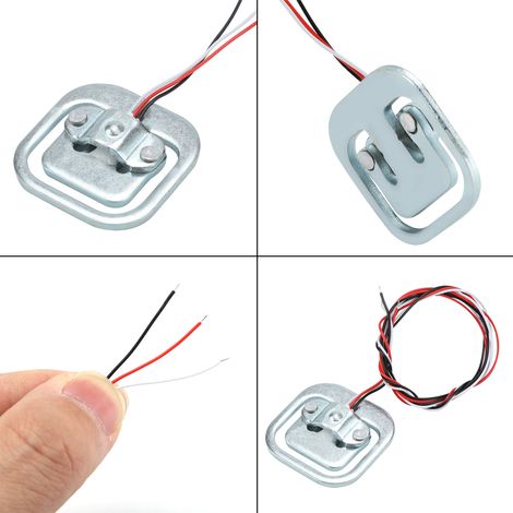 Lot de 4 capteurs de pesage demi-pont de 50 kg/110 lb, à 3 fils, avec jauge de contrainte à résistance électrique. (1/5)