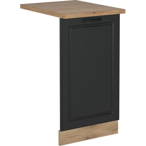 Façade de lave-vaisselle R-Line, Anthracite campagne, 45cm , PT Chêne, Vicco