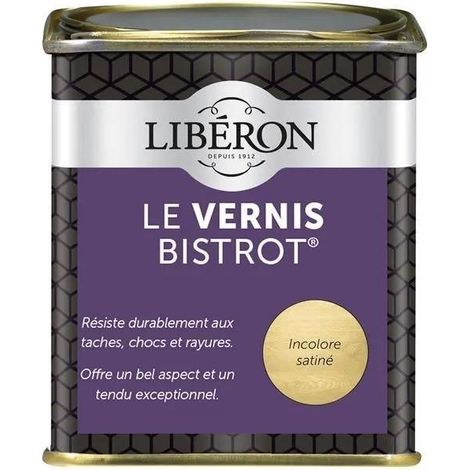 Libéron Bistrot Vernice trasparente finitura satinata 0,25L (1/3)