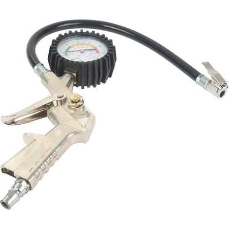 Compresseur Manomètre Gonfleur De Pression Air Pour Pneu Voiture Auto Moto
