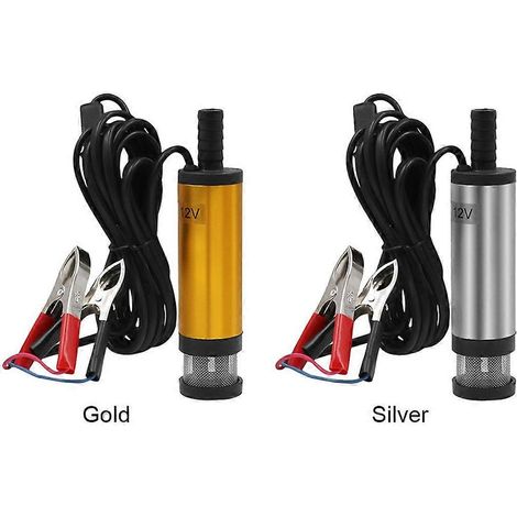Pompe à eau électrique 12 V CC avec filtre externe, pompe submersible, petite pompe à eau B (1/5)