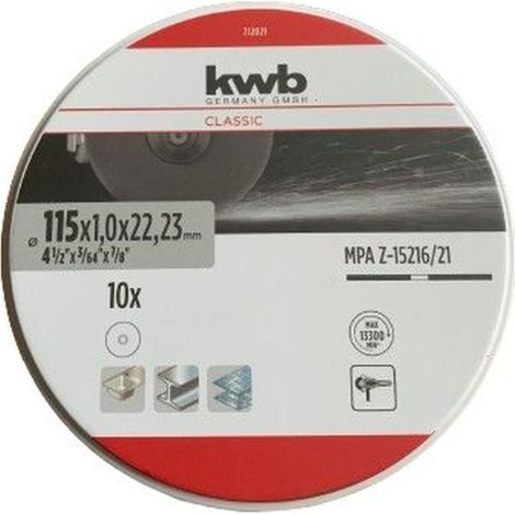 Set 10 dischi da taglio smerigliatrice 115 mm in acciaio inox (1/7)