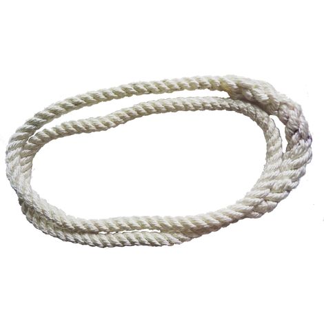 Estrope polyamide Ø12mm Blanc 0,30m