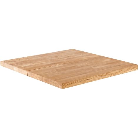 Plateau de table en chêne naturel, INGA - 60 x 60 x 2 cm