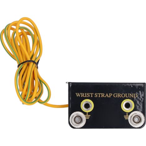 Lot de 5 connecteurs de mise à la terre pour bracelet antistatique, système de mise à la terre ESD en forme de L (1/5)