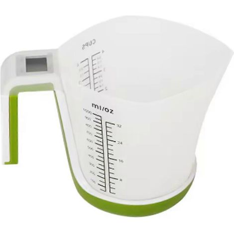 Tasse à mesurer électronique détachable pour lait en poudre, brassage et pâtisserie (1000 ml/5 kg), balance électronique domestique verte (1/5)
