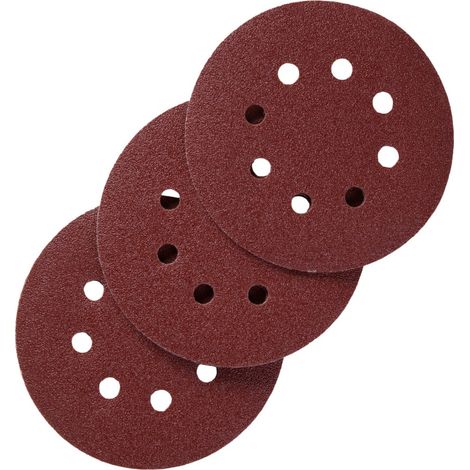 Confezione da 10 dischi abrasivi, 125 mm, grana 80 Centrale Brico