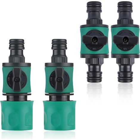 Adaptador Con Válvula De Regulación - Rosca Hembra 1/2 Pulgada - Para Tubería De Riego - PP - 4 Unidades (1/5)