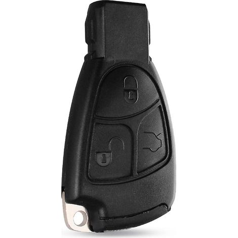 Coque de clé à 3 boutons + porte-piles pour Mercedes-Benz