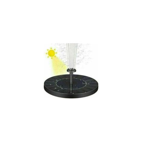 Solarbrunnen, Solarteichpumpe, Gartenpumpe mit Akku, 1,4-W-monokristallines Silizium-Solarpanel – Crezuo (1/2)