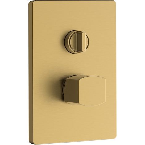 Miscelatore incasso doccia con deviatore oro opaco - serie Marte (1/2)