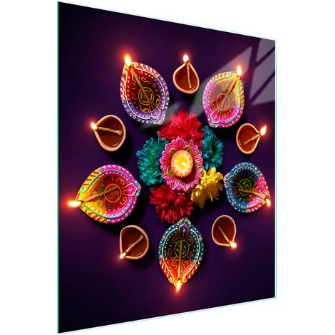 TAGLIERE IN VETRO 45x52 Fiore (1/5)