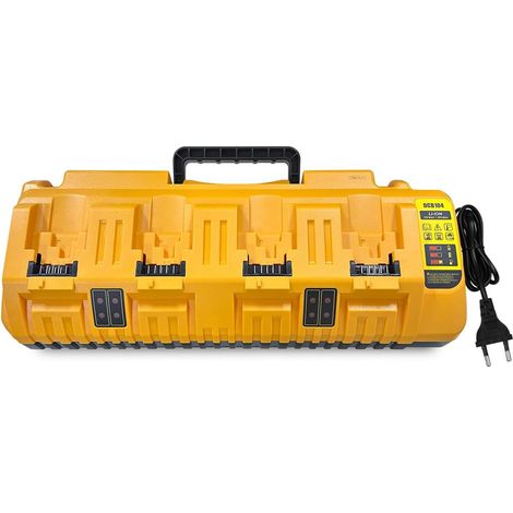 Batterie 4 Ports pour Batteries Chargeur Pour Batteries Li-ion 12 V-20 V Max 12 A 320 W avec 2 ports USB 5 V 2,1 A (1/5)