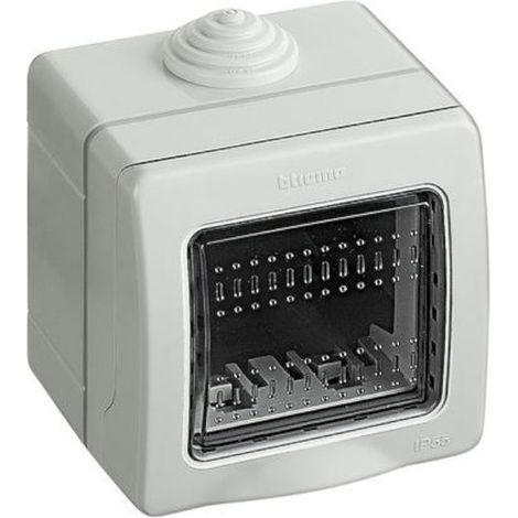 Wetterfester 2-Modul-Kasten IP55 für Außeninstallationen