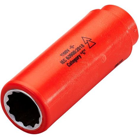 ITL 1/2in Drive Deep Socket 21mm - Insulated, Flame Retardant