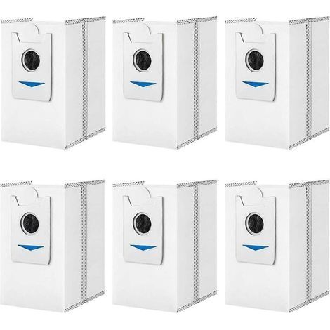 Lot de 6 sacs à poussière pour aspirateurs robots Ecovacs Deebot X5 Pro/ X5 Omni/ X2 Omni/ X2/ X2 Pro/ DEX86 (1/5)
