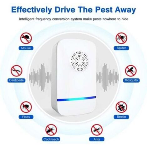 Il s'agit d'un répulsif à insectes ultrasonique monobloc, un appareil d'intérieur à brancher qui peut repousser les nuisibles tels que les moustiques, les rats, les punaises de lit, les cafards, les a (1/3)