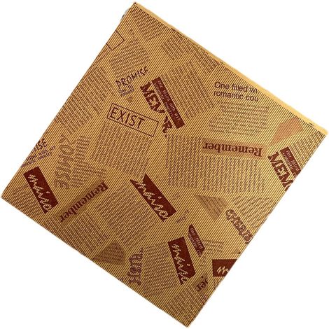 100 feuilles de papier sulfurisé, papier antiadhésif résistant à la graisse et apte au contact alimentaire - Feuilles d'emballage (1/5)