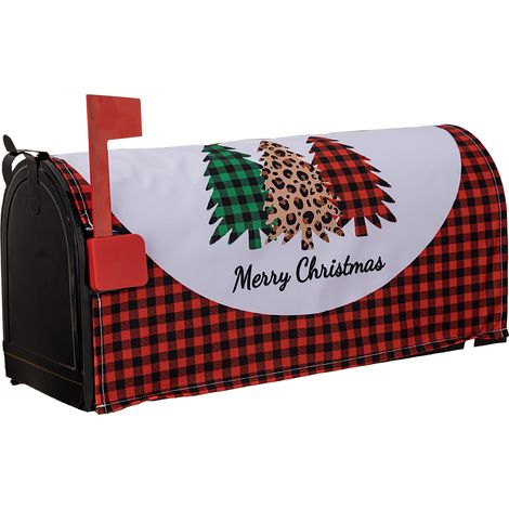 Weihnachtsdekorationen, gemusterte Briefkastenmatten, Briefkastenabdeckungen, dekorative Briefkastenhüllen, Außenbriefkastenaufkleber (Typ A) (1/2)