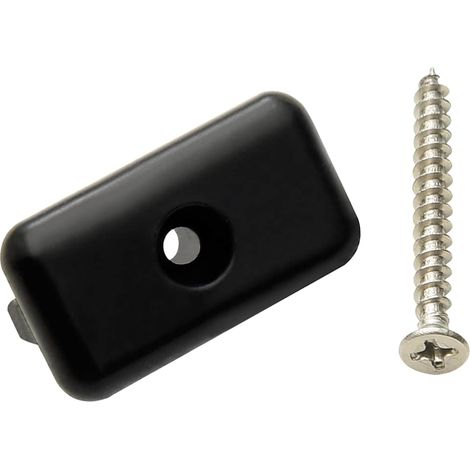 Clips de fixation pour terrasse composite plastique et inox 304 noir et argenté lot de 200 (1/5)