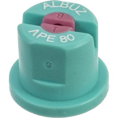 Tobera est谩ndar doble chorro plano APE 80掳 azul claro cer谩mica Albuz ALBUZ APE80TURQUOISE