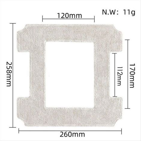 Chiffon De Nettoyage - Microfibre Lavable Et Réutilisable - Pour Robot Nettoyeur Vitres Winbot W1 W1 Pro - 9 Pièces (1/5)