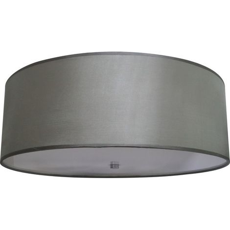 Plafonnier Girona Ø80 tissu gris 6xE27 LightPrestige (1/3)