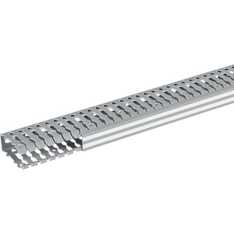 Goulotte Lina25 25x60mm PVC gris RAL7030 longueur 2m LEGRAND 636002
