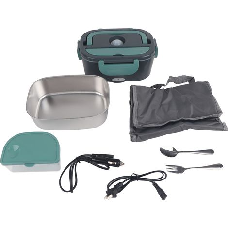 Boîte à lunch électrique 1,5 L, double usage (voiture/maison), boîte isotherme portable, norme américaine 110 V (1/5)